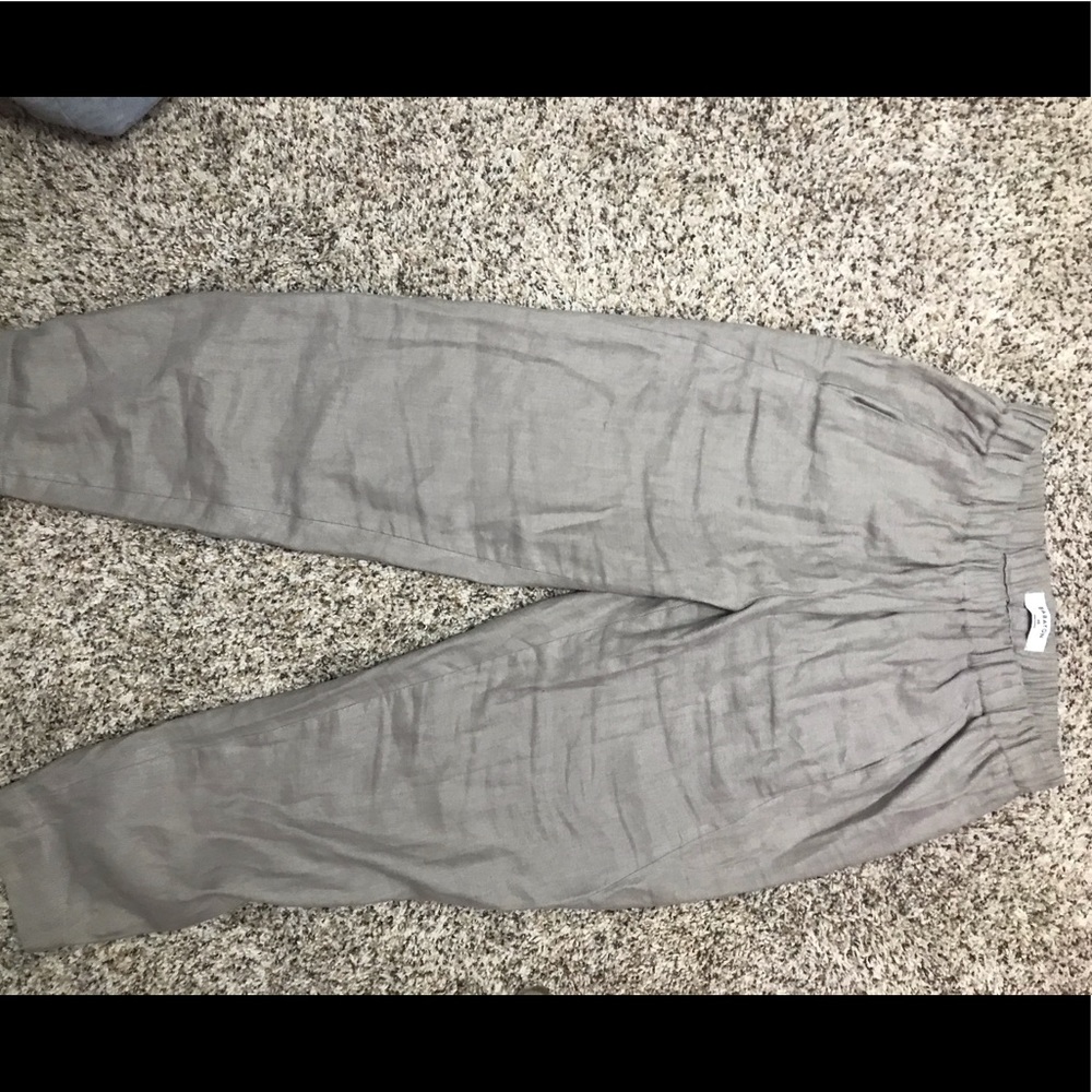 Aritzia BABATON Linen pants - light tan